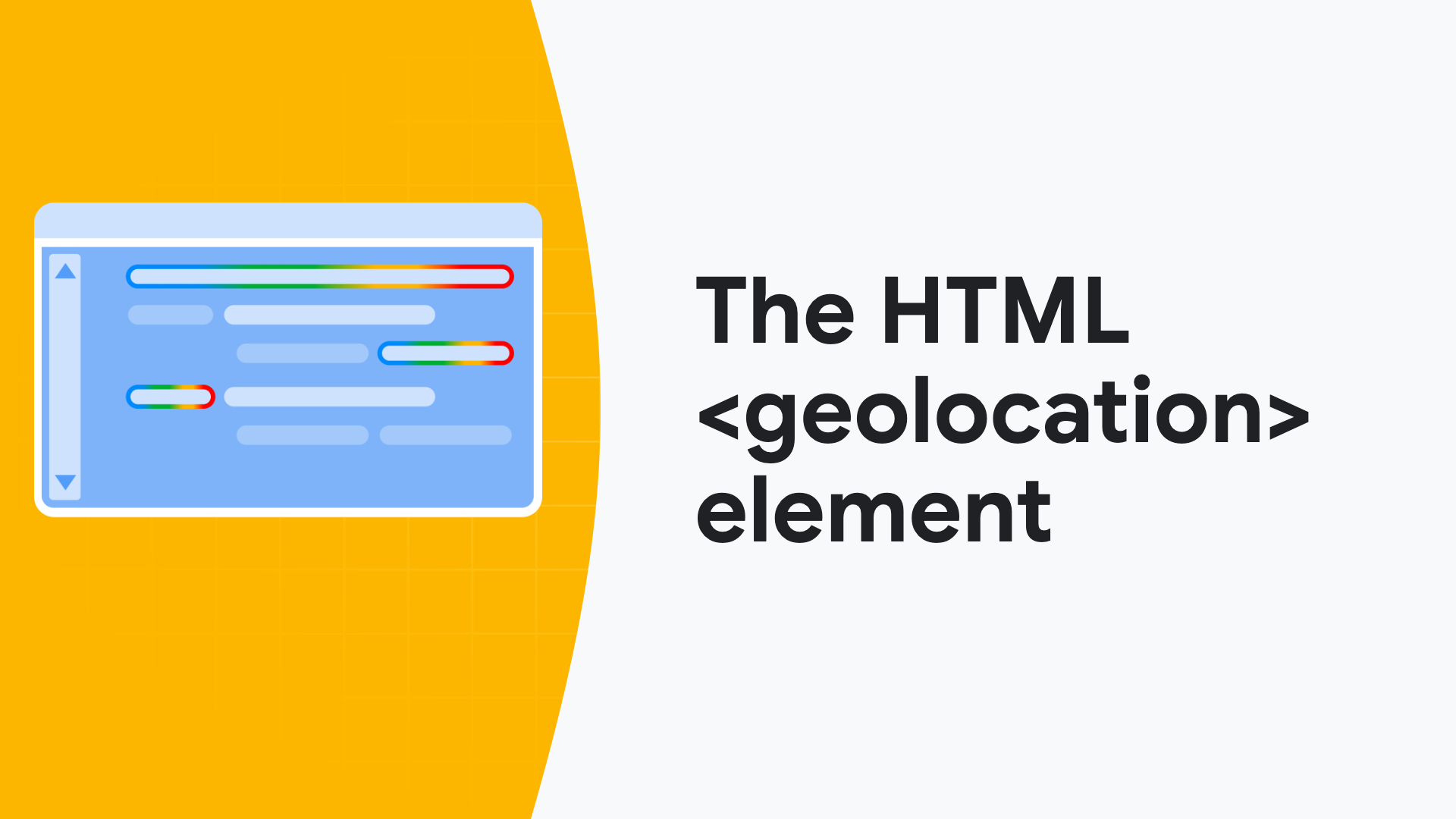 Introducing the <geolocation> HTML element