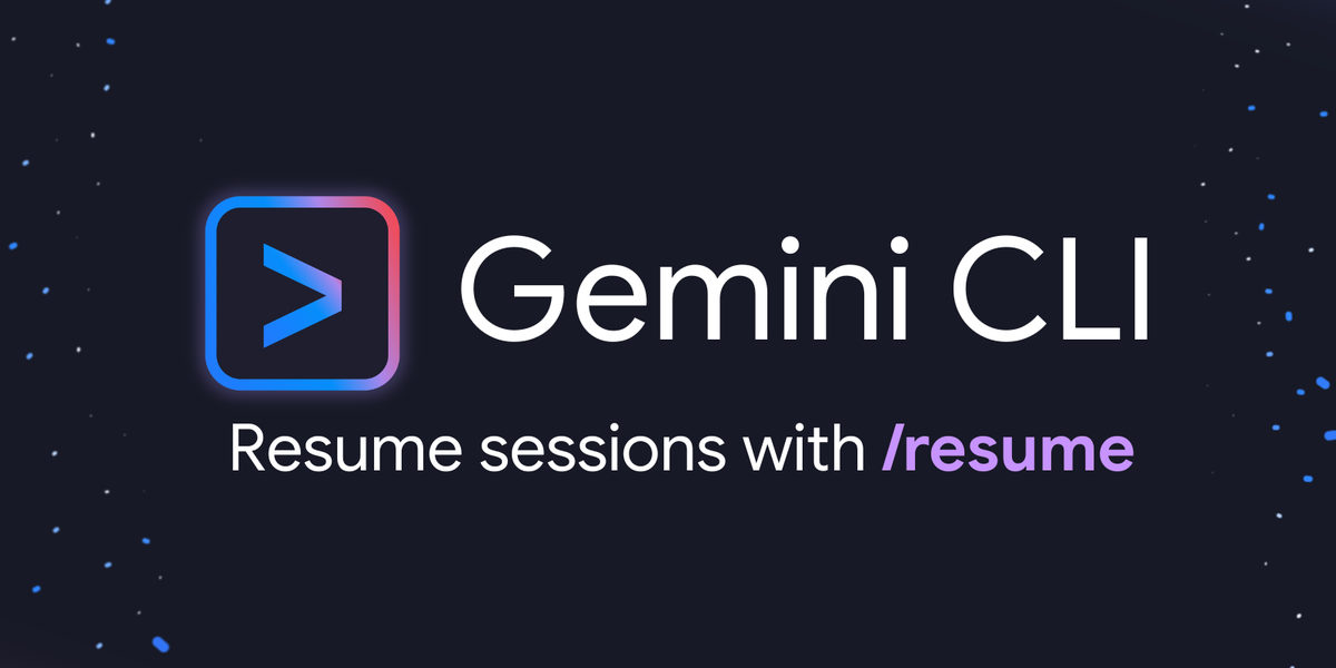 Pick up exactly where you left off with Session Management in Gemini CLI