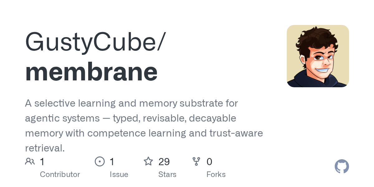 Show HN: Membrane, revisable memory for long lived AI agents