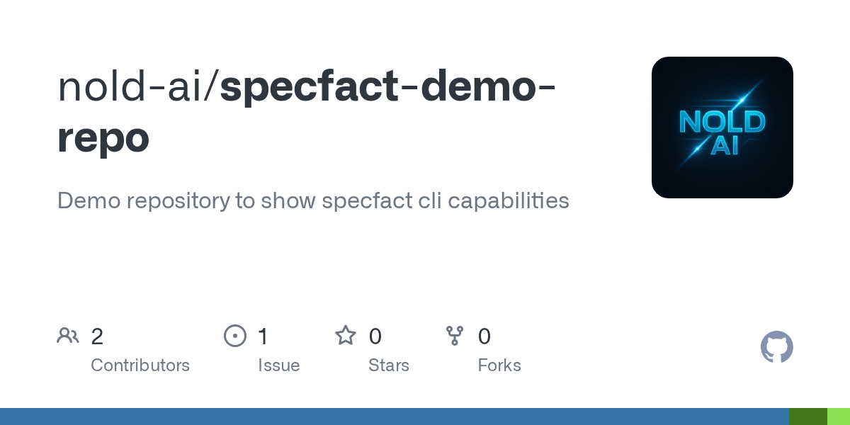 Show HN: SpecFact CLI – reverse engineer Python repos into enforceable specs