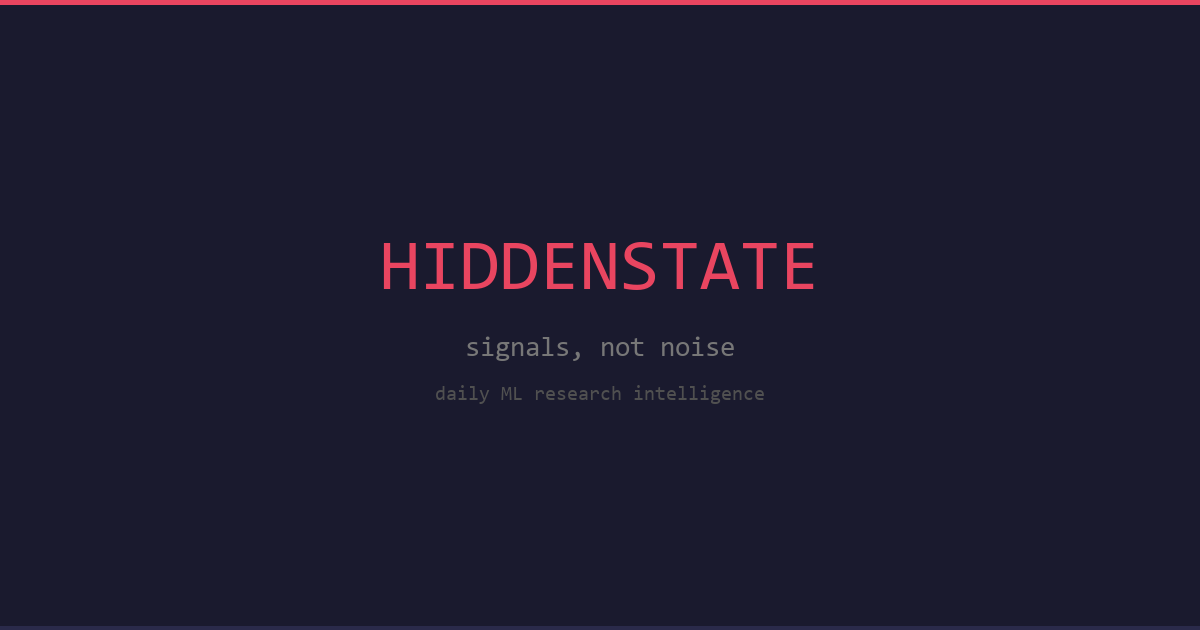 Show HN: HiddenState – How I keep up with 500+ ML papers a day