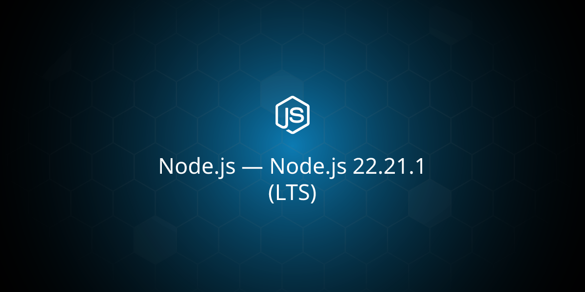 Node.js 22.21.1 (LTS)