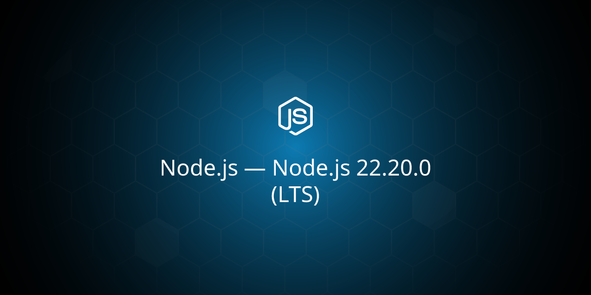 Node.js 22.20.0 (LTS)