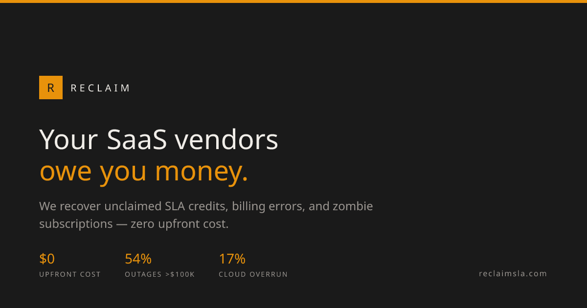 Show HN: We recover SLA credits your cloud vendors owe you
