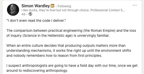 Nobody knows how the whole system works