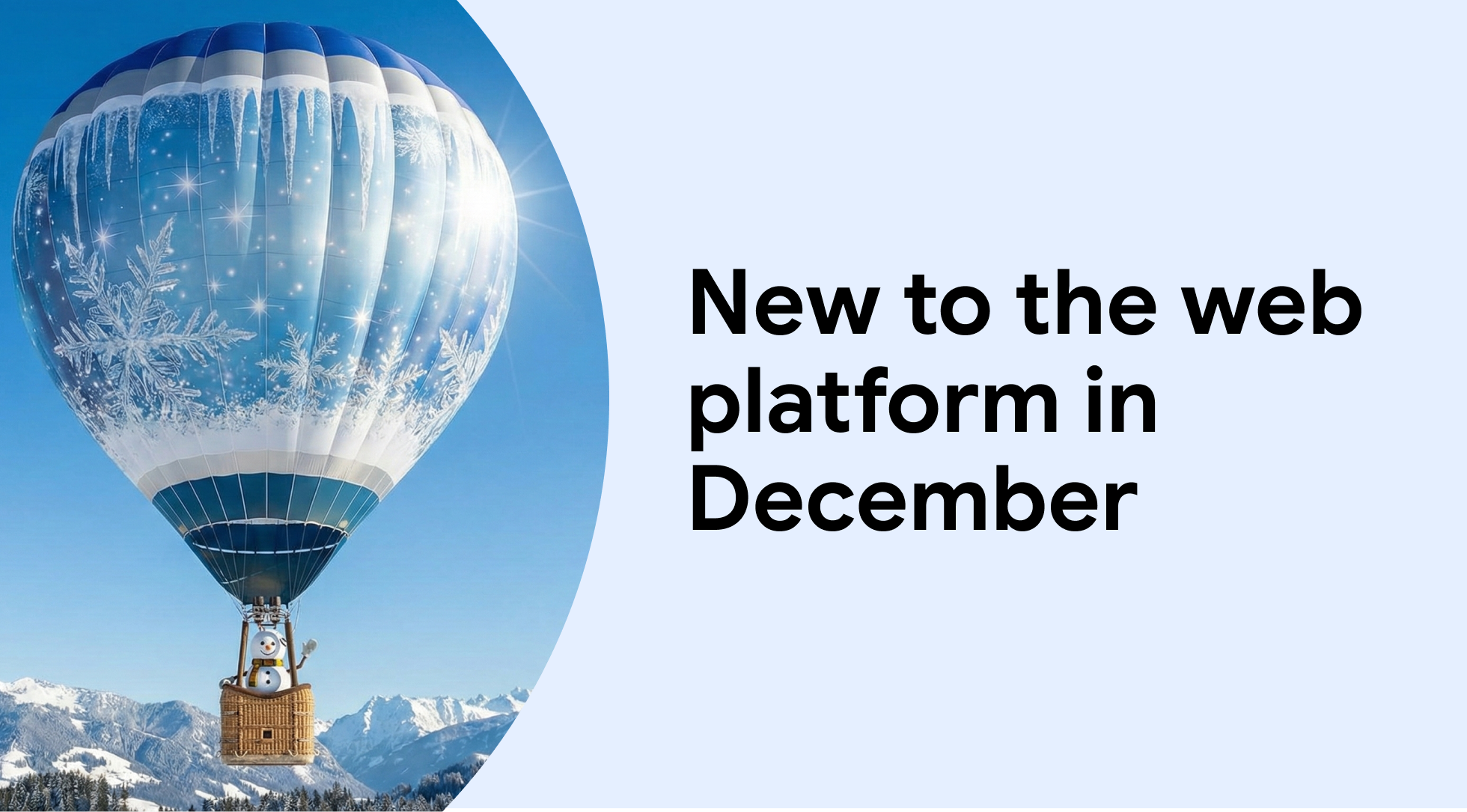 New to the web platform in December