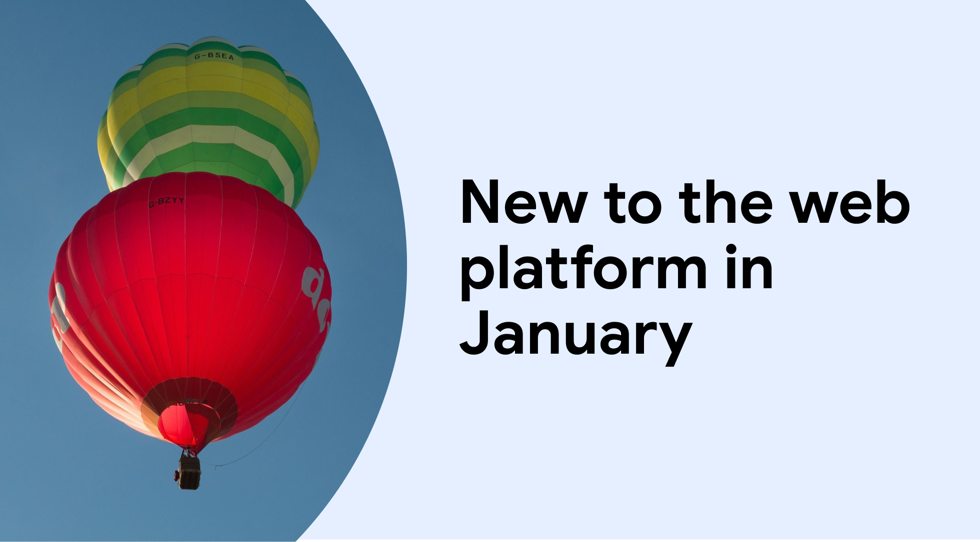 New to the web platform in January