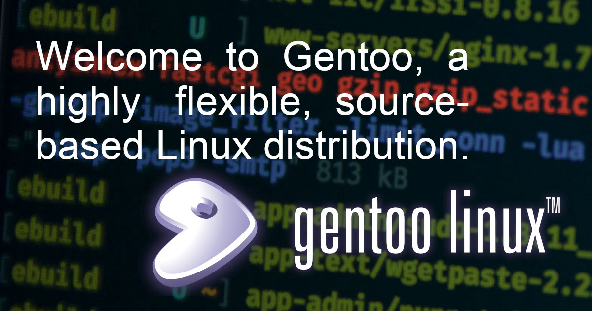 Gentoo on Codeberg